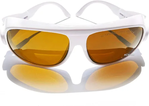 Vista 2 de MCWlaser 190-540nm y 800-1700nm Gafas de Seguridad Láser OD5+, Protección Yag, Láser Azul, Verde y Luz UV, Anteojos de Protección Láser para 405nm
