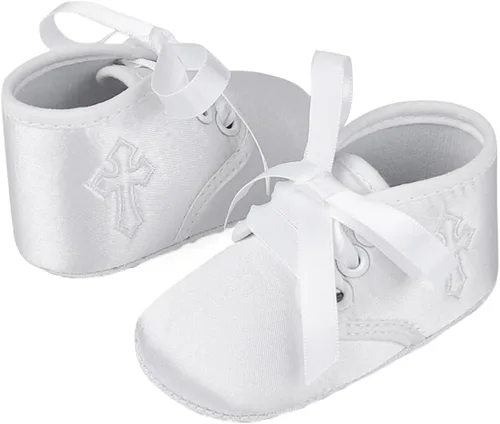 Vista 2 de Zapatos de bautizo con suela premium para bebés y niños pequeños