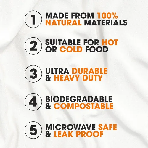 Vista 2 de Cheer Collection Platos de papel divididos compostables de 9 pulgadas, platos de papel 100% biodegradables de 3 secciones para alimentos calientes