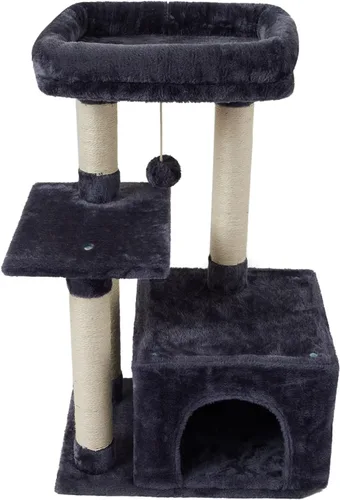 Vista 9 de FISH&NAP Lindo Árbol para Gatos Gatito Torre para Gatos para Gato de Interior Condominio Postes Rascadores de Sisal con Plataforma de Salto Muebles