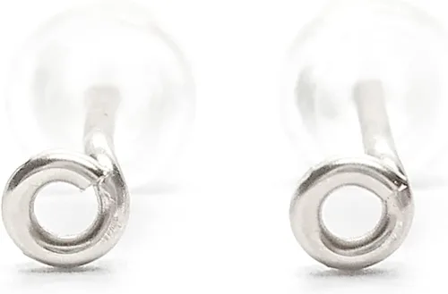 Vista 7 de Pendientes redondos pequeños de círculo, joyería pequeña pequeña, oro-plata-oro rosa, aretes para dormir joyería diaria