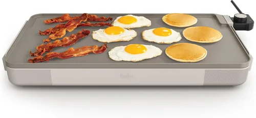 Vista 9 de bella Plancha eléctrica XL de titanio de cerámica, haz 15 huevos a la vez, revestimiento antiadherente ecológico saludable, limpieza sin