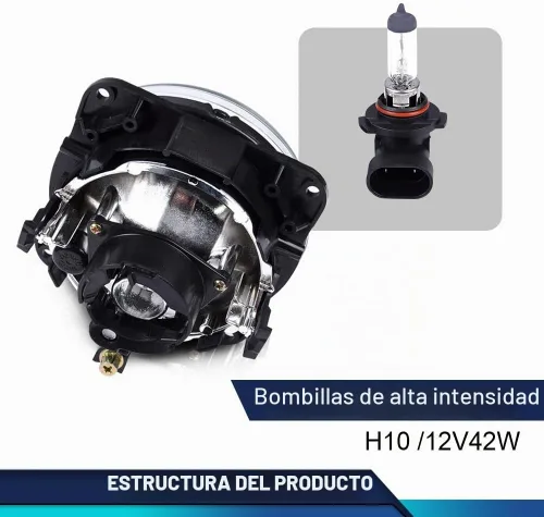 Vista 7 de Luz antiniebla PIT66 compatible con Ford Mustang Cobra 2003-2004