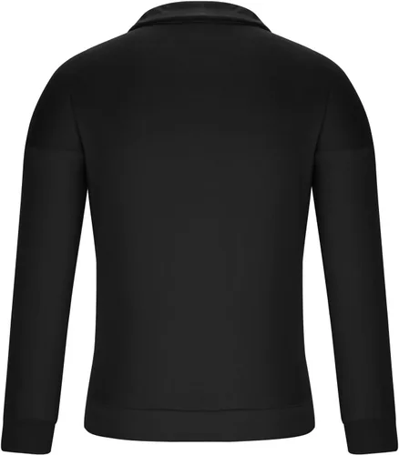 Vista 3 de Mens Shirts Casual Long Sleeve Solid Button Down T-Shirts Lightweight Collar Polo Shirt Loose Pullover Henley Tee