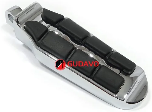 Vista 23 de Motocicleta cromo aluminio pie clavijas delantero pedal conductor clavijas con soportes para HONDA VF750 MAGNA 1996-2004 (G3I negro)