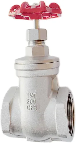 Vista 10 de Válvula de compuerta de acero inoxidable 304, válvula de globo rotativa roscada hembra de acero inoxidable NPT de 1/2 "para interruptores de flujo
