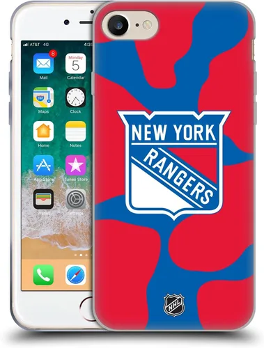 Vista 248 de Head Case Designs Funda de gel suave con licencia oficial de la NHL Camouflage New York Rangers compatible con Apple iPhone 7 Plus/iPhone 8 Plus