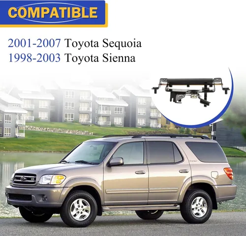 Vista 2 de X4XZ 69090-08010 - Manija de puerta trasera para Toyota Sienna 1998-2003, Toyota Sequoia 2001-2007 reemplaza 69090-0C080, 79600