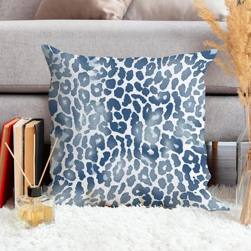 Vista 102 de Funda de cojín decorativa con estampado de guepardo verde peridoto para sofá, funda de almohada verde crema con estampado de leopardo con A-16