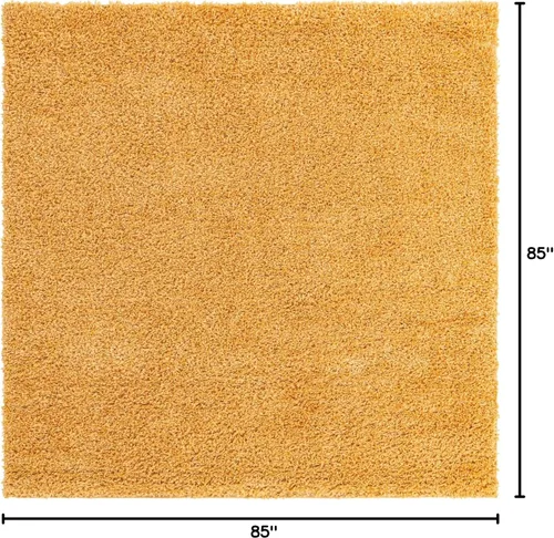 Vista 378 de Unique Loom Colección Davos Shag - Alfombra Lino