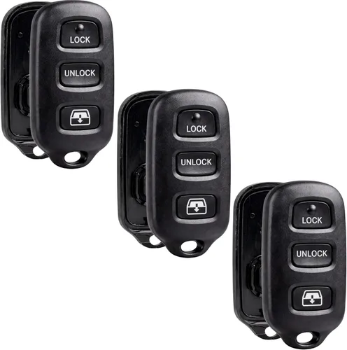 Vista 7 de Llavero con carcasa y almohadilla de repuesto para llave de entrada sin llave compatible con Toyota 1999-2009 4Runner / 2001-2008 Sequoia