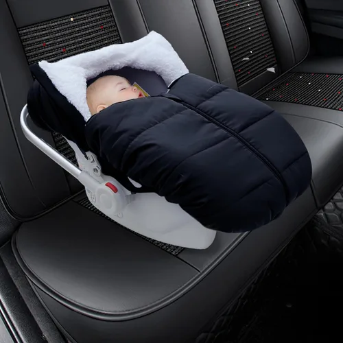 Vista 7 de Fairy Baby Funda de Asiento de Automóvil de Invierno para Bebés Carseat – Impermeable, Funda de Asiento de Automóvil Cálida para Bebé – Funda