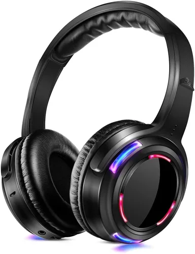 Vista 3 de Auriculares inalámbricos LED silenciosos profesionales de disco silencioso y RF LED silenciosos para iPod MP3 DJ Music Pary Club