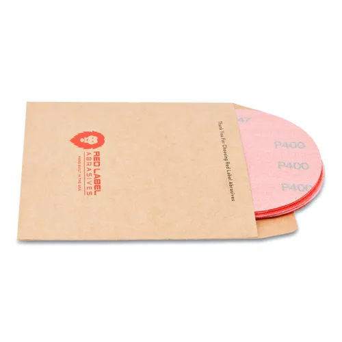 Vista 2 de Discos de lijado húmedos con gancho y bucle (velcro) de 5 pulgadas, 10