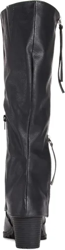Vista 5 de MUK LUKS Botas de encaje para mujer - Gris