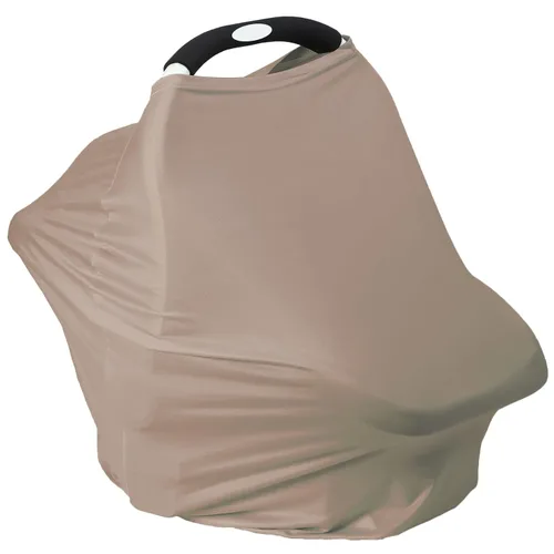 Vista 8 de Funda de asiento de automóvil transpirable para bebés – Funda de lactancia de rayón suave multiusos para lactancia materna, toldo de asiento
