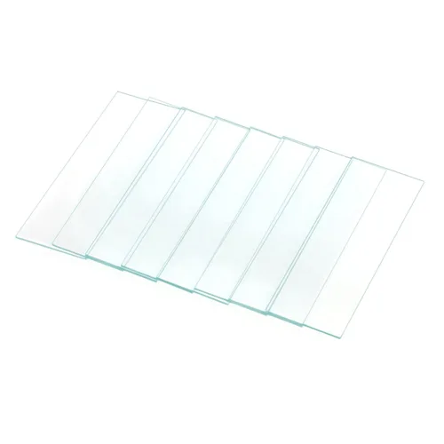 Vista 3 de Paquete de 100 diapositivas para microscopio de laboratorio, diapositivas de vidrio de 1mm-1.2mm de espesor para microscopio, bordes de vidrio