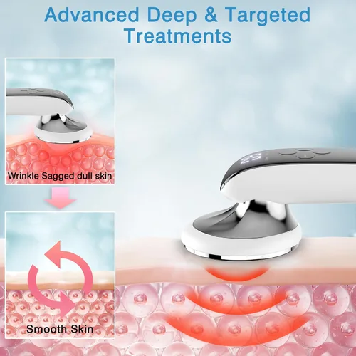 Vista 3 de Máquina para esculpir el cuerpo, masajeador de celulitis corporal inalámbrico para vientre, cintura, pierna, trasero, brazo, regalos para mujeres