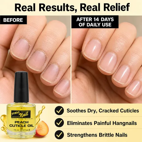Vista 6 de PRO NAIL Aceite para cutículas, mezcla botánica de 6 aceites con vitamina E, almendras y aceite de semilla de algodón, repara las cutículas secas