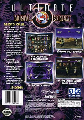 Vista 2 de Ultimate Mortal Kombat 3 - Sega Saturn
