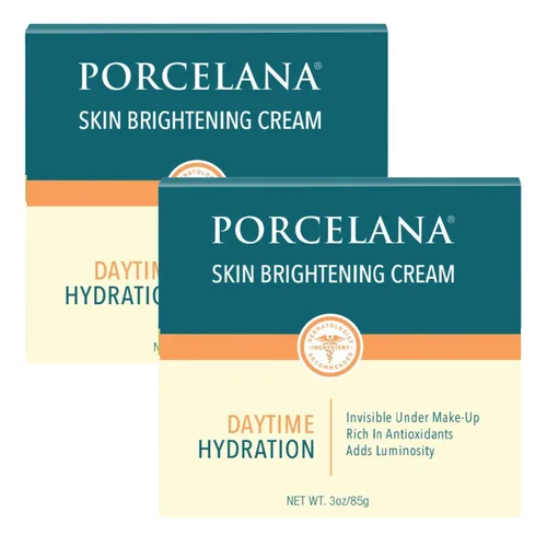 Vista 9 de Porcelana Crema de hidratación diurna para cara y cuerpo [fórmula actualizada] – desvanece las manchas oscuras y unifica el tono de la piel – Para