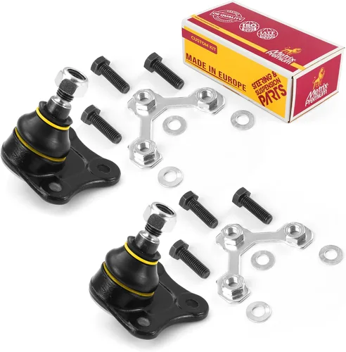Vista 201 de Metrix - 2 juntas de rótula superior delantera K3134T para Dodge Ram 1500 4WD 94-01, Ram 2500 4WD 94-99, Jeep Cherokee 84-01, Wrangler 97-17
