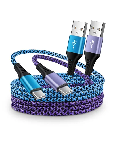 Vista 9 de Cable USB tipo C automático para automóvil, 3 pies/2 paquetes de cable cargador rápido USB A a USB C para iPhone 17/16e/16Pro/15Pro Max/15, cable