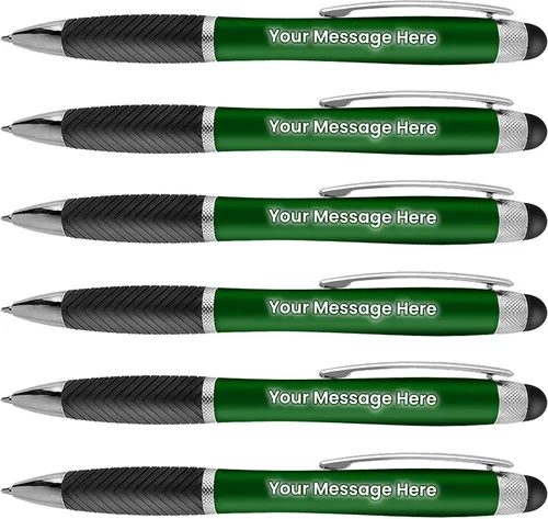 Vista 9 de Paquete de 80 bolígrafos personalizados, grabado láser sin granel, bolígrafo de 3 pulgadas, lápiz óptico y área personalizada con luz, nombre