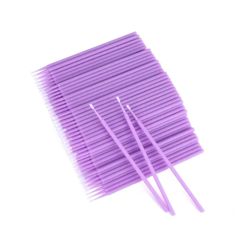 Vista 12 de G2PLUS Micro Hisopos - 100 piezas Hisopos de Algodón para Maquillaje, Aplicadores Desechables Negros Cepillo para Uñas, Delineador de Ojos