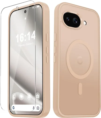 Vista 76 de Funda para Google Pixel 10 Pro XL, cubierta magnética mate, color negro Fit for MagSafe, Screen Protector included, Shockproof Military Grade