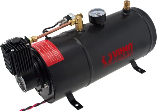 Vista 8 de Vixen Horns Kit de bocina de tren para motocicleta/bicicleta/camión/coche. Sistema completo a bordo - Compresor de aire de 150 psi, tanque de 1