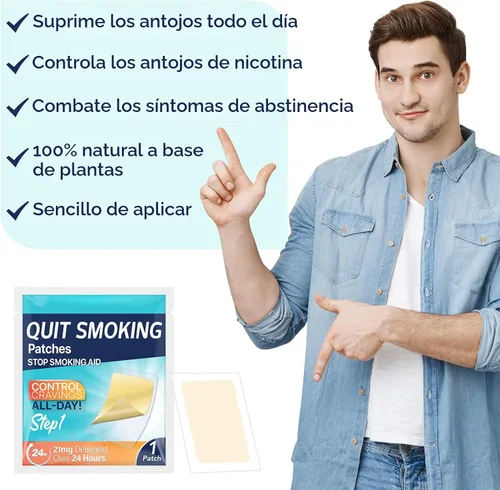 Vista 4 de Parches para dejar de fumar de 21 mg, parches de ayuda para dejar de fumar, parche de ayuda para dejar de fumar, parche del sistema transdérmico