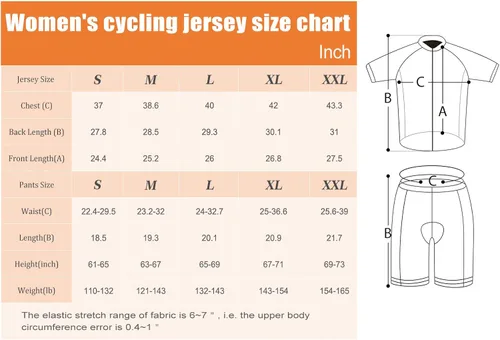 Vista 7 de Maillot de ciclismo de manga corta para mujer, ropa de bicicleta de carretera, pantalones cortos acolchados