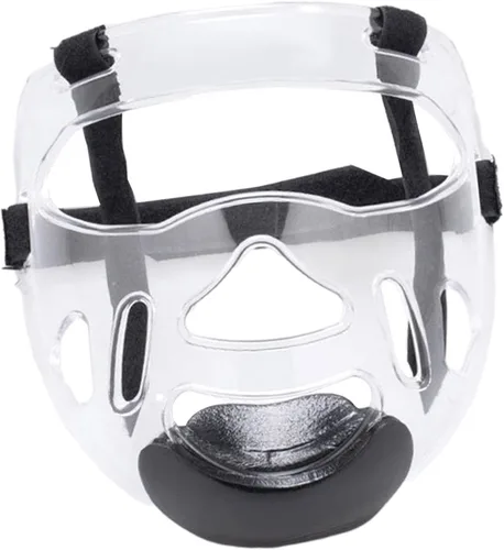Vista 9 de Máscara transparente de taekwondo protector desmontable para la cabeza, cubierta de protección facial para artes marciales boxeo Sanda