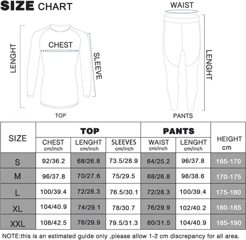 Vista 6 de MEETWEE Conjunto de ropa interior térmica para hombre, equipo de esquí de invierno, forro polar, capa base larga, cálida, parte superior e inferior