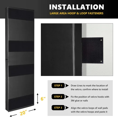 Vista 7 de Almohadilla de pared para gimnasio, protector de pared para cancha de baloncesto, alfombrilla protectora de pared de espuma de 2 pulgadas de grosor