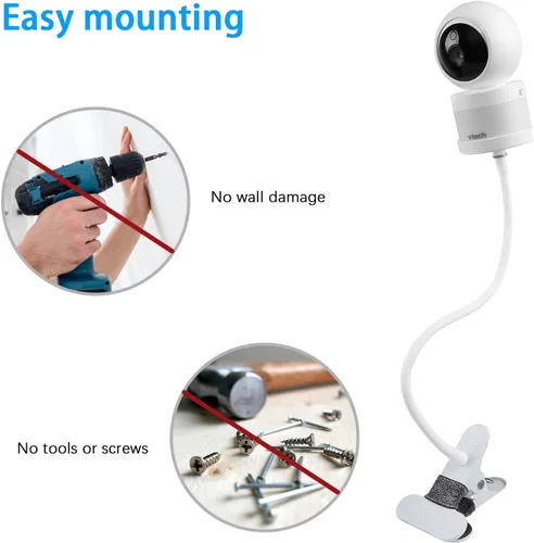 Vista 5 de Montura de clip para cámara de monitor de bebé VTech VM5463/RM5764HD/ RM5764-2HD/ RM5864HD /RM5864-2HD /RM7764HD/ RM7764-2HD/BM3800/BM4700/ BM5600