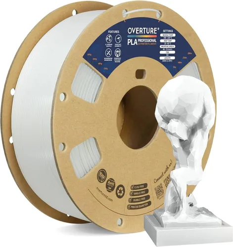 Vista 23 de Overture PLA Plus (PLA+) Filamento de 1/16 pulgadas, dureza mejorada con rollo PLA, con superficie de construcción 3D de 7.87 × 7.87 pulgadas, PLA