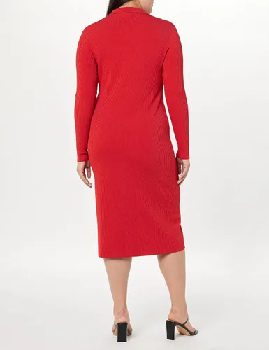 Vista 6 de The Drop Vestido tipo suéter con botones y canalé Jaxon para mujer