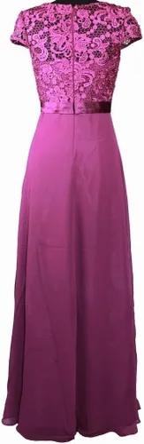 Vista 12 de Meier - Vestido para la madre de la novia con cuentas y manga larga.