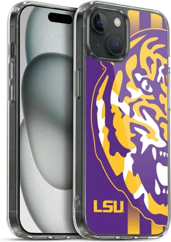 Vista 92 de Head Case Designs Funda de gel suave con licencia oficial de la Universidad Estatal de Louisiana LSU Camou compatible con Apple iPhone 7 Plus/iPhone