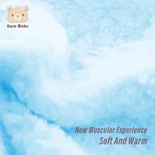 Vista 7 de Ease Cubs Paquete de 2 Envolturas de Arrullo de Felpa Sherpa Ultra Cálidas para Bebé - Artículos Esenciales Imprescindibles para Recién Nacidos