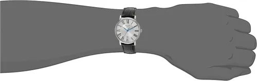 Vista 2 de Tissot Reloj de vestir Carson de acero inoxidable unisex para adultos, color negro T1224101603300, Negro -, Movimiento de cuarzo