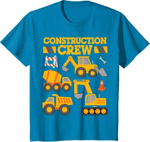 Vista 54 de Construction Crew Worker Excavator - Camiseta para niños y niñas Negro