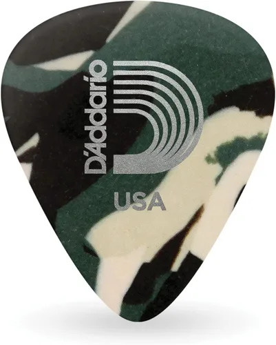 Vista 11 de D'Addario Accessories - Púas de celuloide negro para guitarra, paquete de 10, tamaño mediano