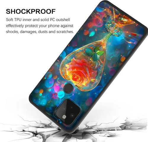 Vista 364 de Funda delgada para Google Pixel 4 XL, funda delgada de silicona de TPU suave a prueba de golpes para Google Pixel 4 XL, astronauta Galaxy