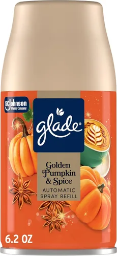 Vista 8 de Glade Recambios automáticos en aerosol, ambientador, calabaza dorada y especias, 2 x 6.2 onzas