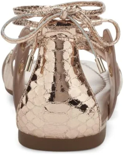 Vista 8 de Aerosoles Kathleen Sandalias planas para mujer, rosa, dorado, cuero (Rose Gold Leather), 9