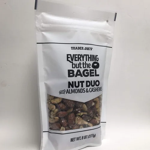 Vista 3 de Trader Joe's Everything But The Bagel Nut Duo con almendras y anacardos, paquete de 3