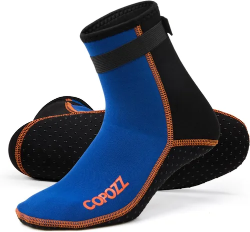 Vista 17 de COPOZZ Calcetines de buceo de neopreno de 0.118 pulgadas (0.118 in), antideslizantes para esnórquel natación, jóvenes, hombres y mujeres